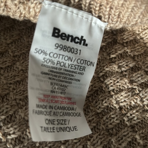 Bench Textured Tan Poncho Scarf - Picture 3 of 3